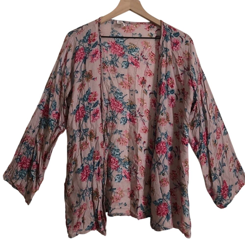 American Eagle Outfitters AEO Don't Ask Why Lightweight Floral Cardigan Sweater